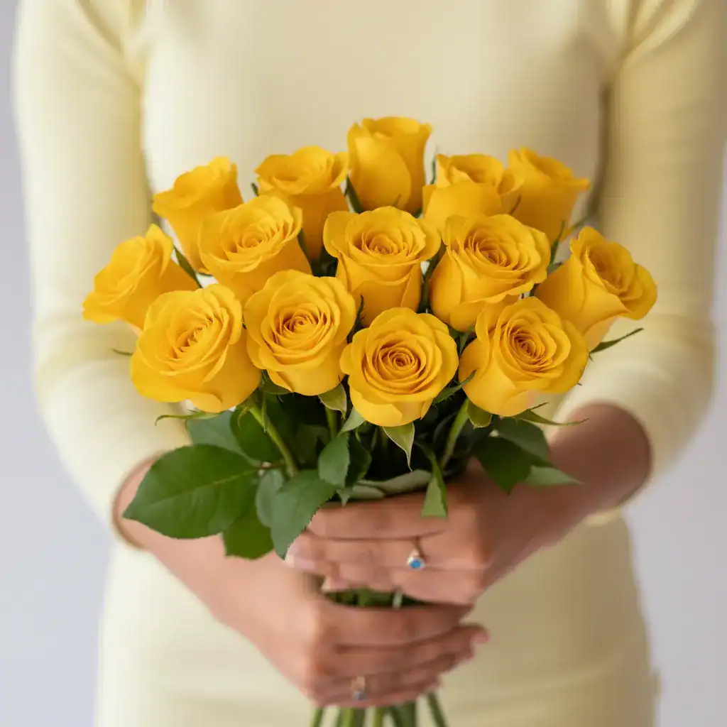Classic Red Rose Vase